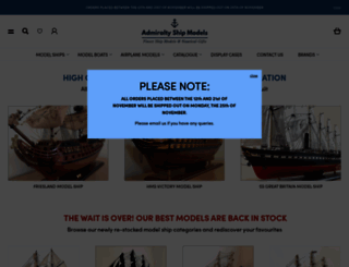 admiraltyshipmodels.co.uk screenshot