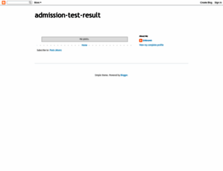 admission-test-result.blogspot.com screenshot