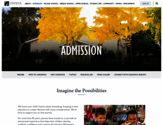 admission.chadwickschool.org screenshot