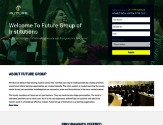 admission.futureinstitutions.org screenshot