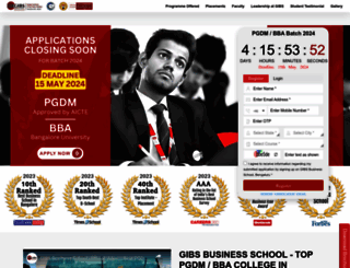 admission.gibsbschool.com screenshot