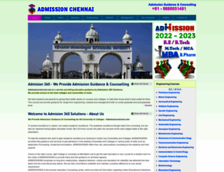 admissionchennai.com screenshot