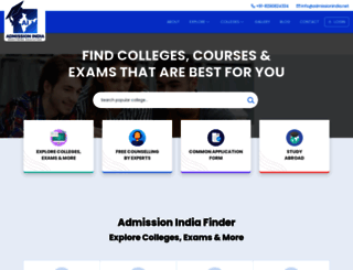 admissionindia.net screenshot