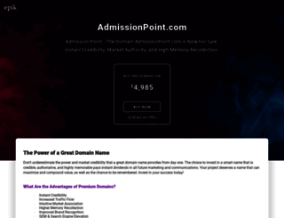 admissionpoint.com screenshot