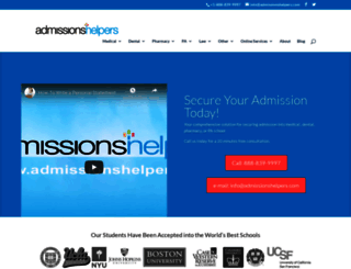 admissionshelpers.com screenshot