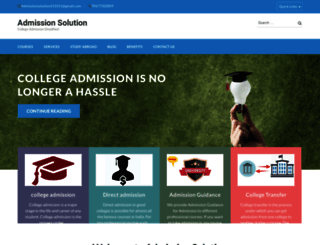 admissionsolution.org screenshot