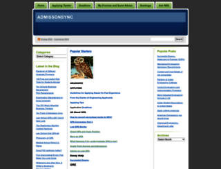 admissionsource.wordpress.com screenshot