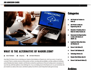 admitcardjobs.in screenshot