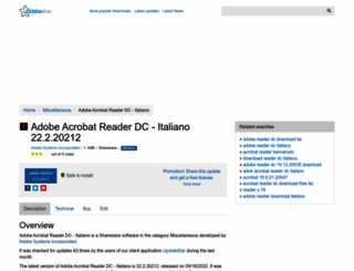 adobe-acrobat-reader-dc-italiano.updatestar.com screenshot