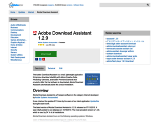 adobe-download-assistant.updatestar.com screenshot