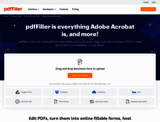 adobe-editor-alternative.pdffiller.com screenshot
