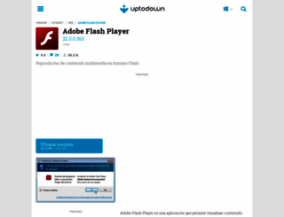 adobe-flash-player.uptodown.com screenshot