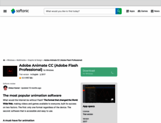 adobe-flash-professional.en.softonic.com screenshot