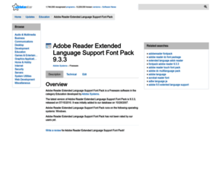 adobe-reader-extended-language-support-font-pack.updatestar.com screenshot