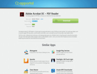 adobe-reader.apportal.co screenshot