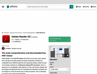 adobe-reader.en.softonic.com screenshot