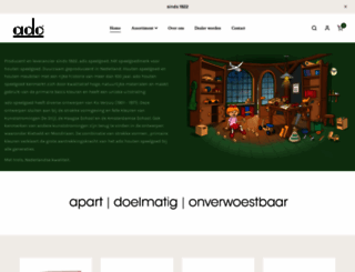 adohoutenspeelgoed.nl screenshot