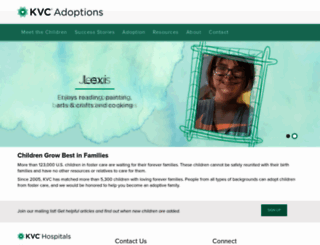adoption.kvc.org screenshot