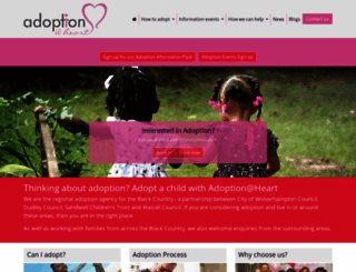 adoptionatheart.org.uk screenshot