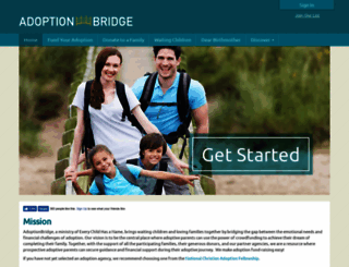 adoptionbridge.org screenshot