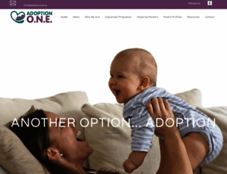 adoptionone.ca screenshot