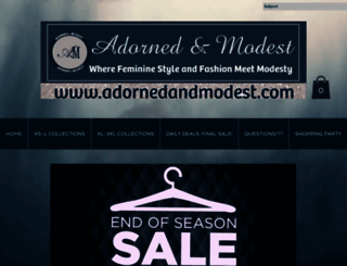 adornedandmodest.com screenshot