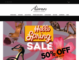 adornosshoes.com screenshot