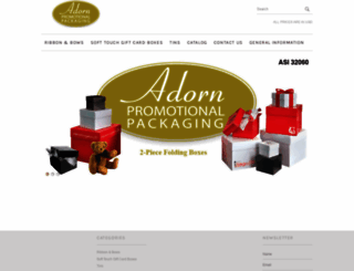 adornpromopackaging.com screenshot