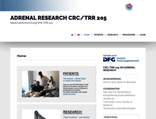 adrenal-research.de screenshot