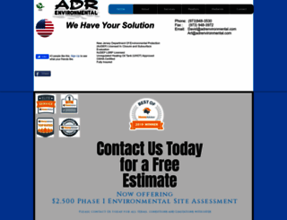 adrenvironmental.com screenshot
