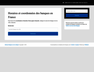 adresse-et-telephone-des-banques.com screenshot