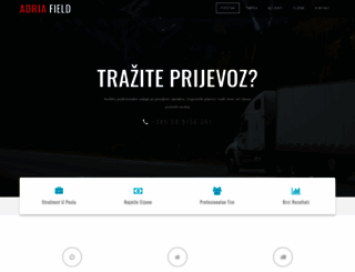 adria-field.hr screenshot