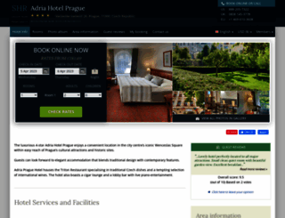 adria-hotel-prague.h-rez.com screenshot