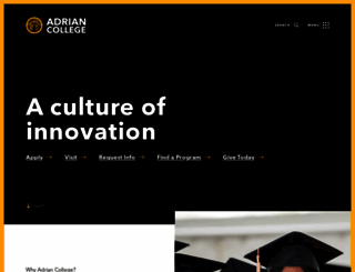 adrian.edu screenshot