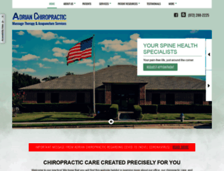 adrianchiropractic.com screenshot