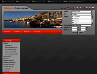 adriatic-nekretnine.com screenshot