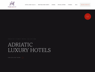 adriaticluxuryhotels.com screenshot