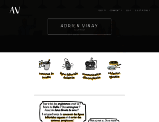 adrienvinay.com screenshot