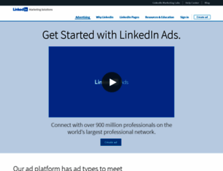 ads.linkedin.com screenshot