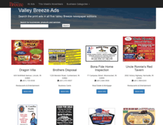 ads.valleybreeze.com screenshot