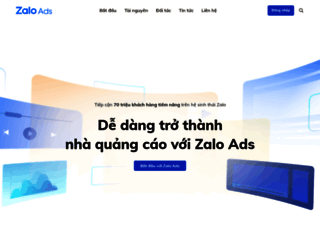 ads.zaloapp.com screenshot