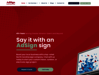 adsigncorp.com screenshot