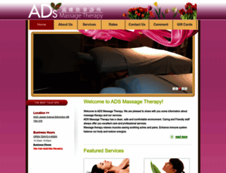 adsmassagetherapy.com screenshot
