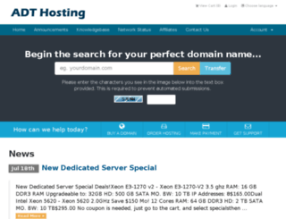 adt-hosting.com screenshot