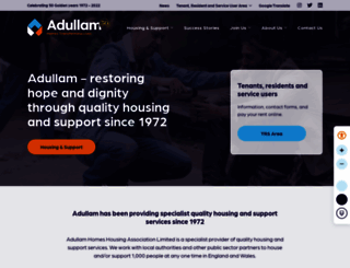 adullam.org.uk screenshot