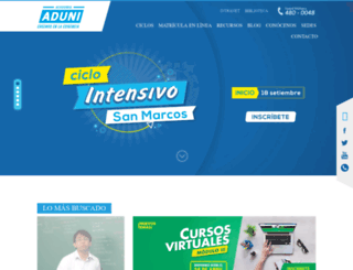 aduni.com.pe screenshot