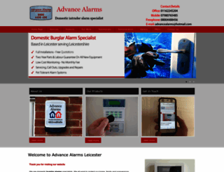 advance-alarms-leicester.co.uk screenshot