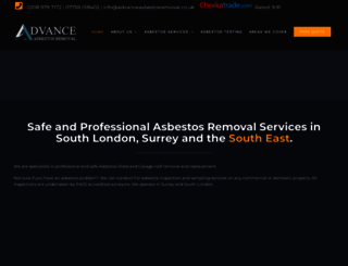 advanceasbestosremoval.co.uk screenshot