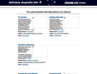 advanceaustraliafair.com screenshot
