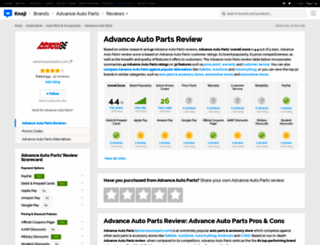 advanceautoparts.knoji.com screenshot